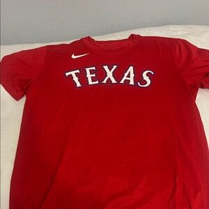 Texas rangers nike tee large